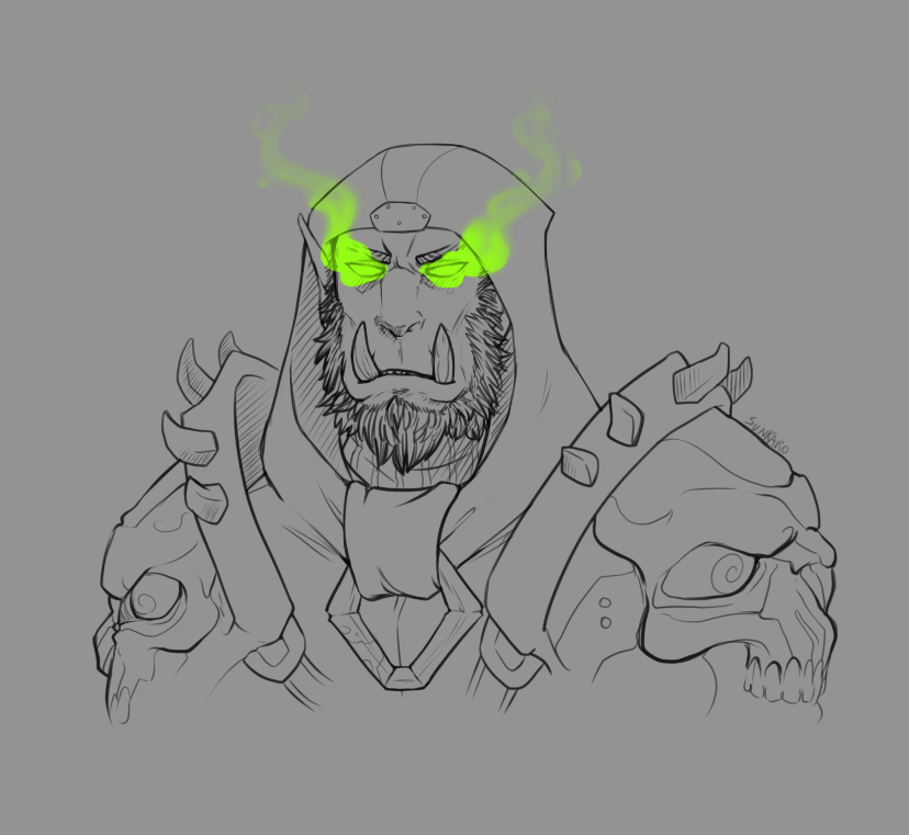 Orc Warlock Headshot