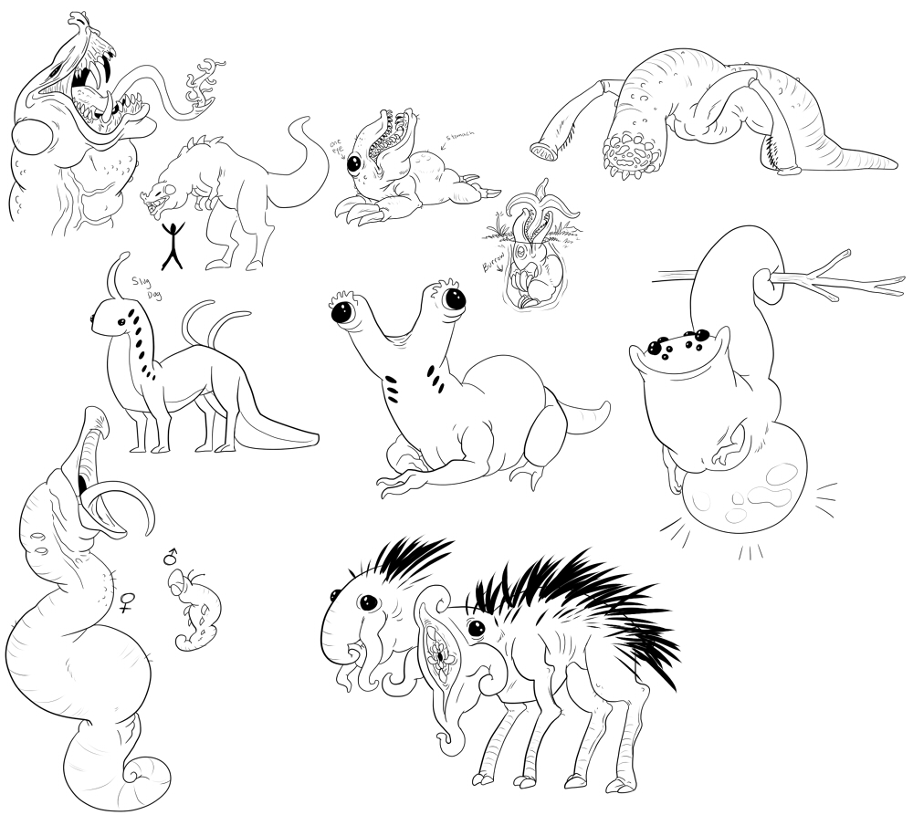Alien Animals by Sunkaro on DeviantArt Alien Animals by Sunkaro on DeviantArt