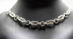 Sterling Silver Lovers Knot Necklace