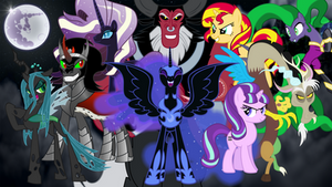 MLP Equestria Villains Season: 1-5 Wallpaper