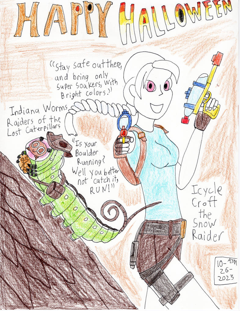 Happy Halloween from Icycle and Indiana Worms by ArtPrime1000 on DeviantArt