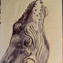 Humpback Whale Ink Sketch