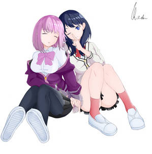 Digital Art Akane x Rika SSS Gridman