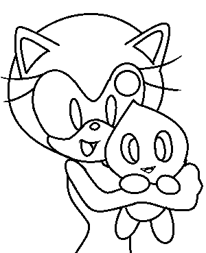 Sonic Female Base: Chao Hugging