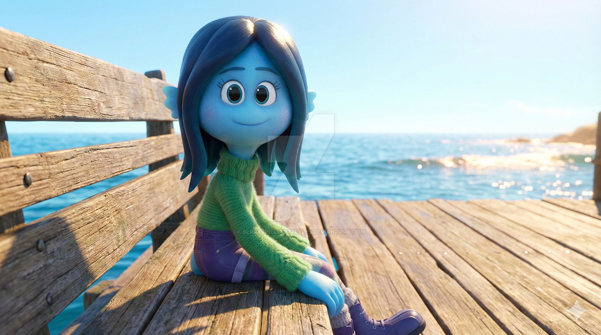 (AI) You and Ruby At The Pier by BerryBrilliantBelles on DeviantArt