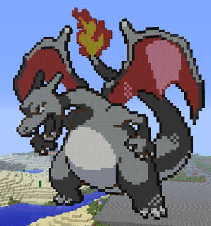 Charizard Minecraft Pixel Art