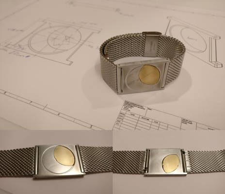 Sun/Moon bimetal bracelet