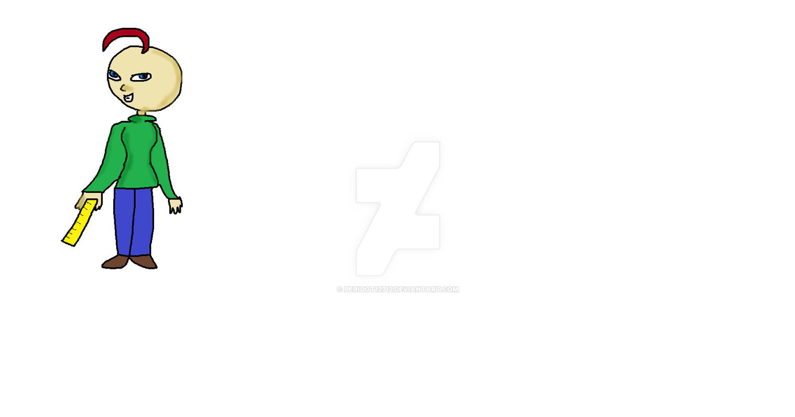 Baldi With His Ruler by peridot12712 on DeviantArt