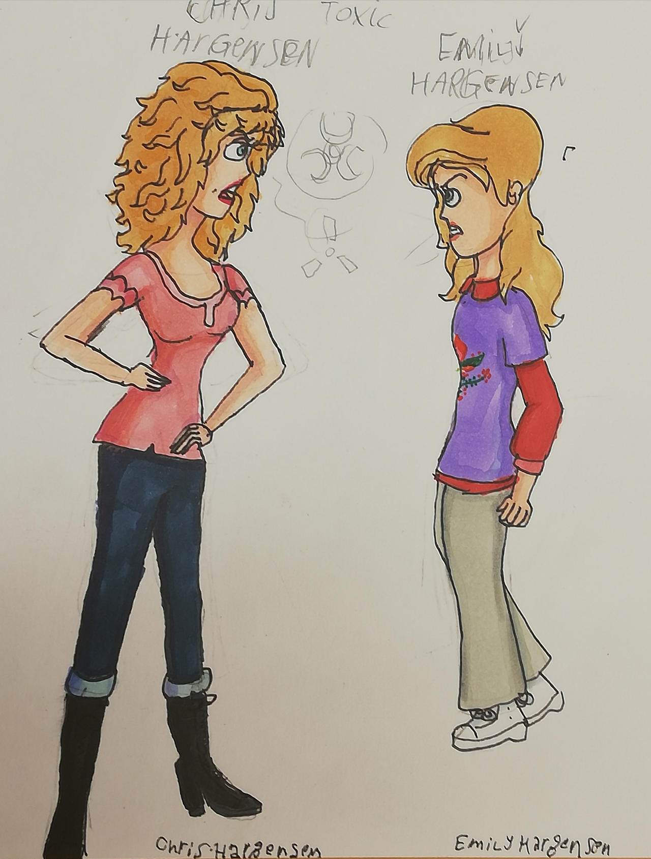 Chris and Emily arguing by TimCurryFangirl on DeviantArt