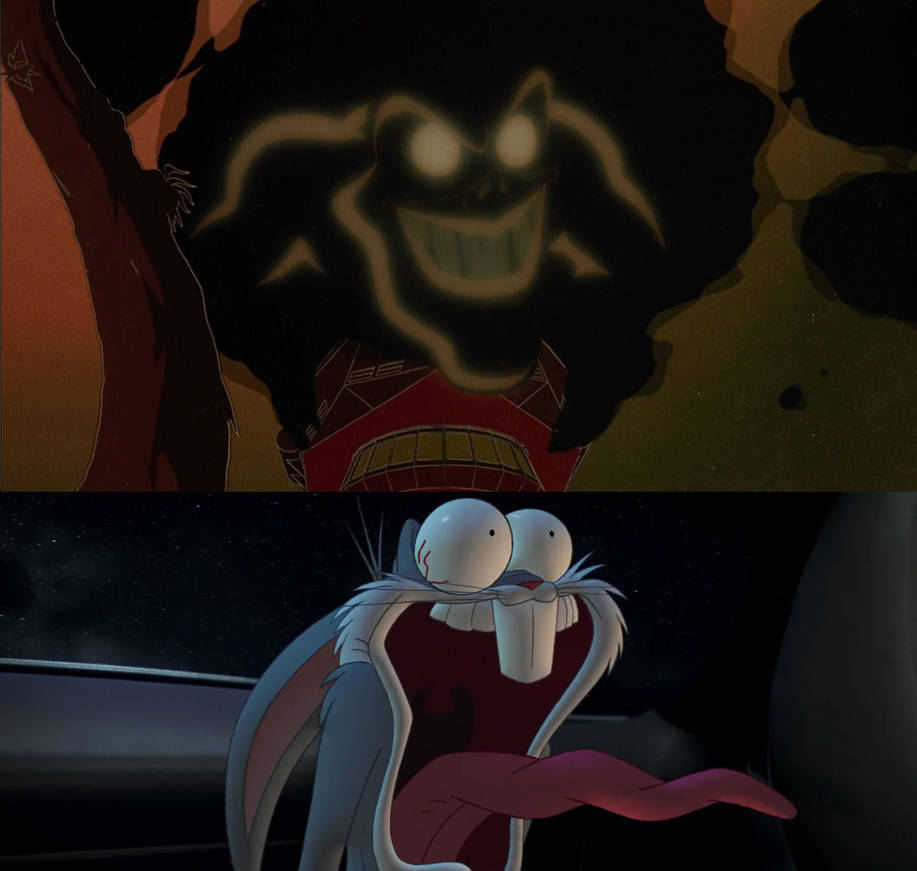 Bugs Bunny gets scared by Hexxus by TimCurryFangirl on DeviantArt