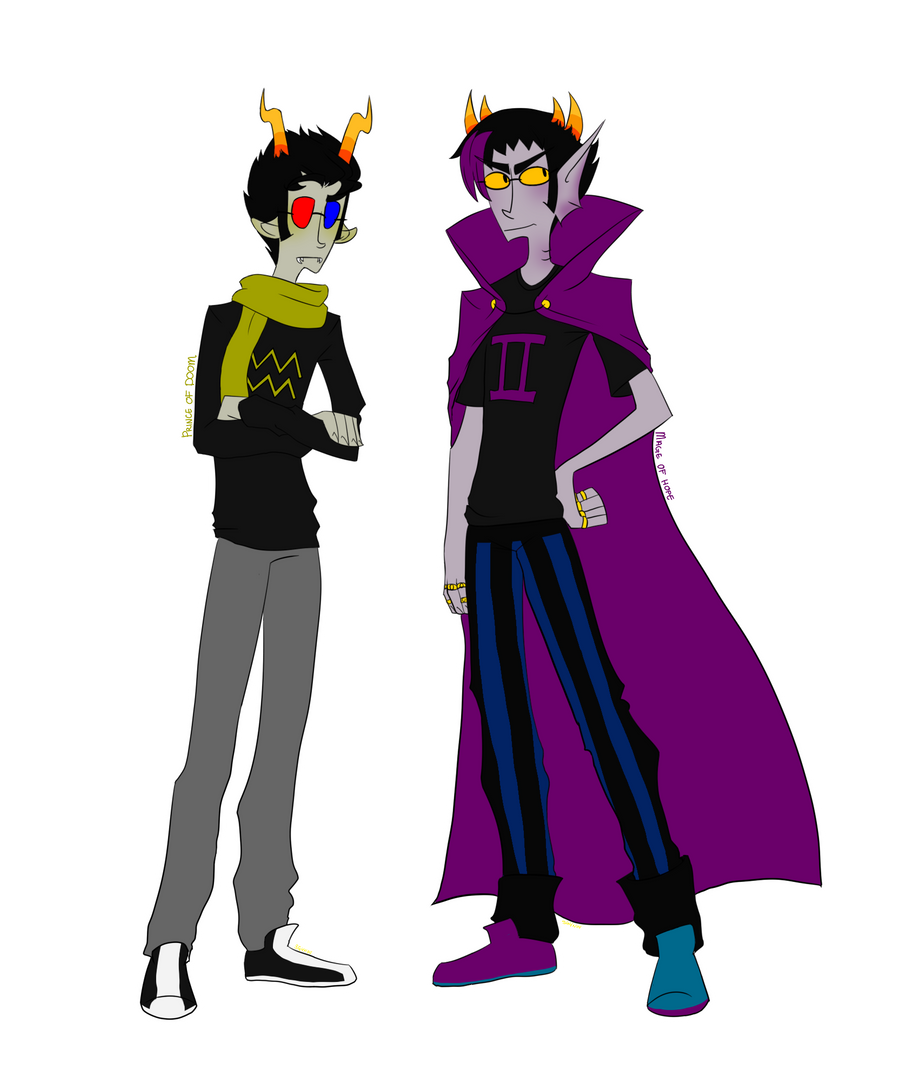 violet sollux :: yellow eridan