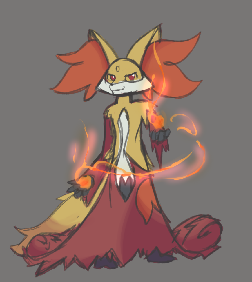 Delphox Doodle