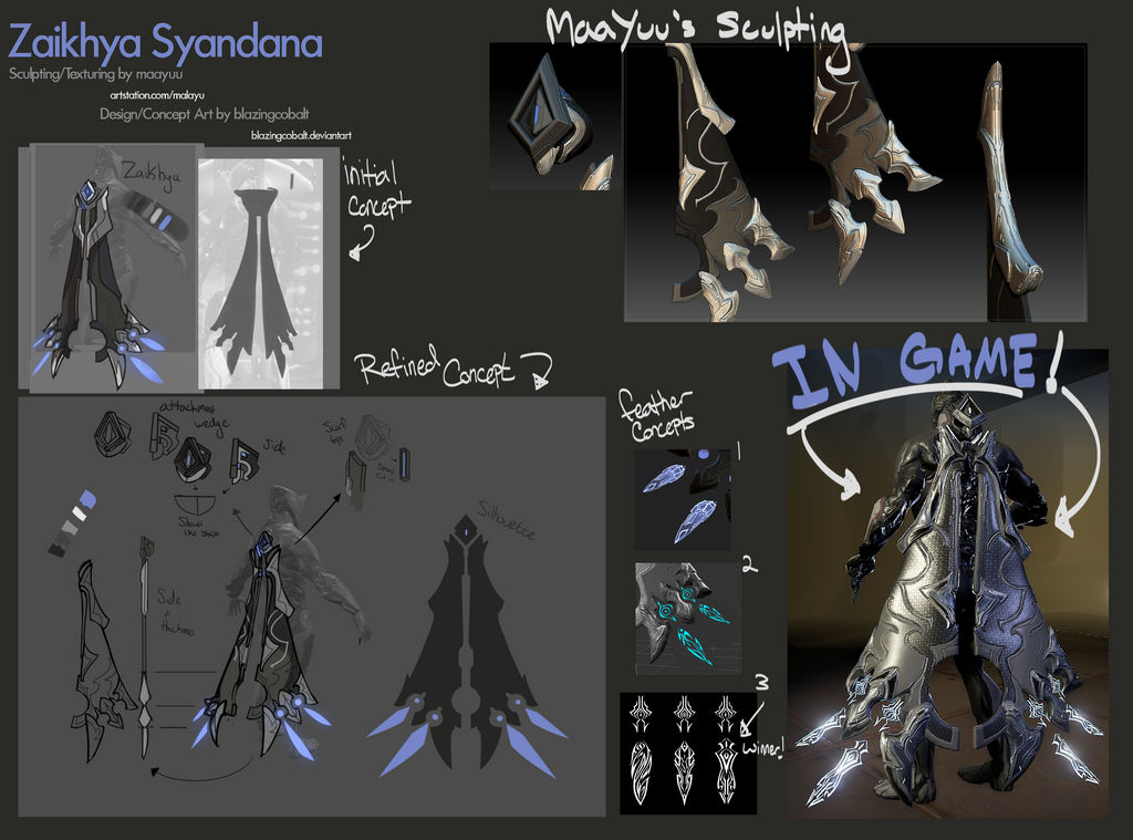 [Warframe] Zaikhya Concept Sheet