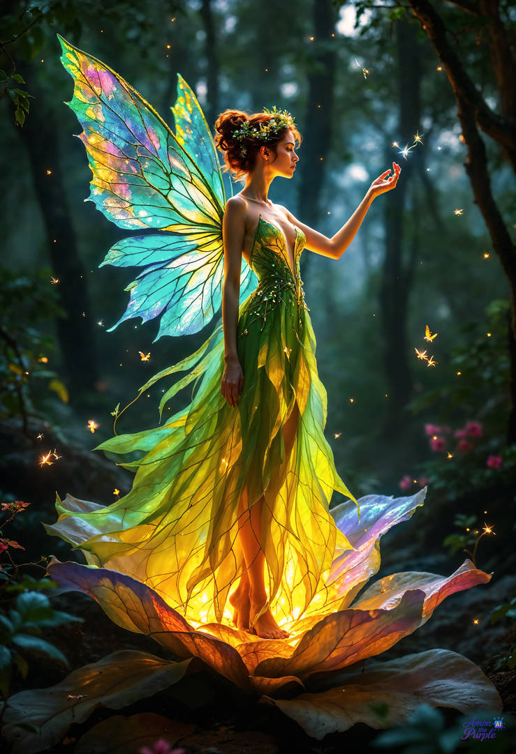 Bloom Spirit Dawnbloom, Spirit of the Enchanted Grove by Amon-the-Purple on DeviantArt