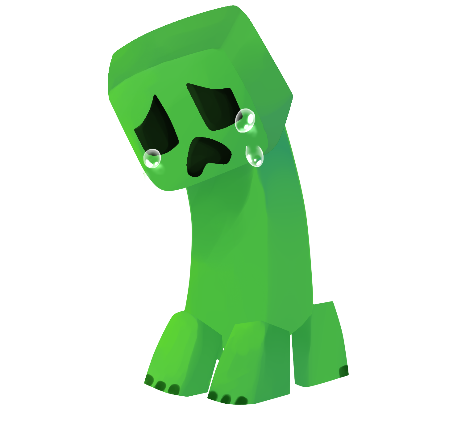 Sad creeper doodle by Stariaat on DeviantArt