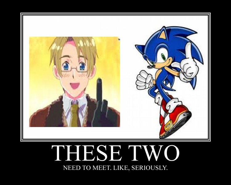 sonic and America motivational poster