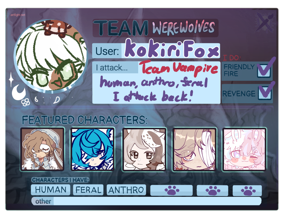 Artfight Card 2023 by LinkedWolf on DeviantArt