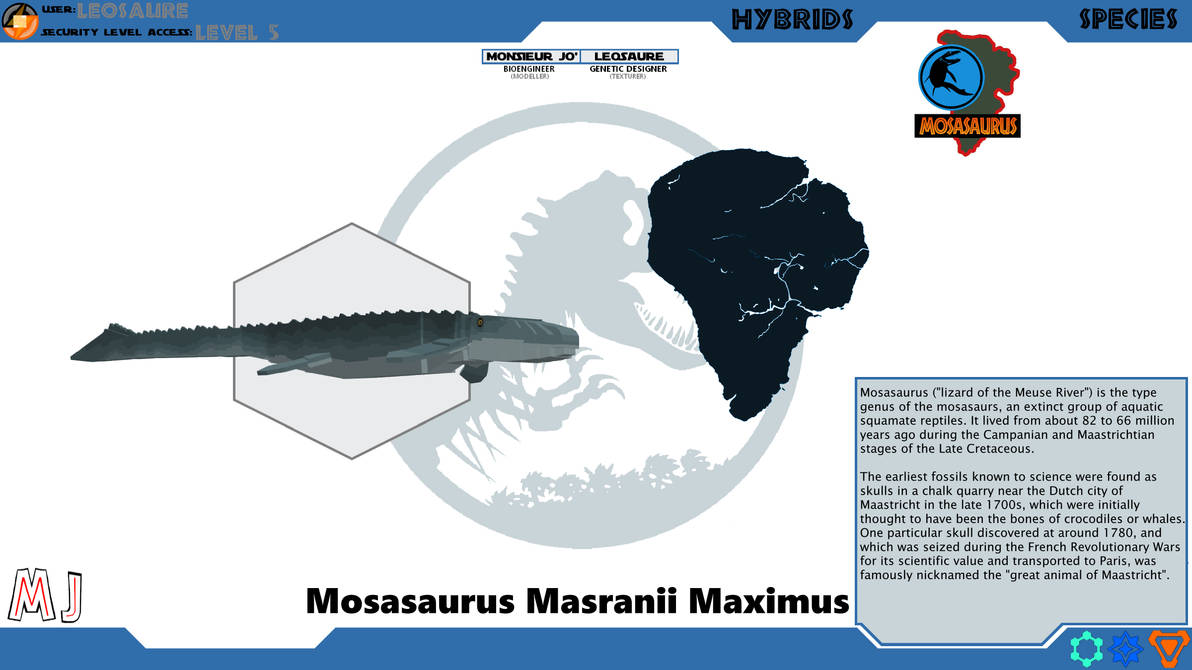 Species Files - Mosasaurus by LEOSAURE on DeviantArt