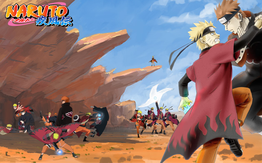 Desenho Naruto vs Pain by llucass on DeviantArt