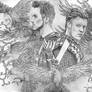 Ivar The Boneless and Bishop Heahmund - Drawing