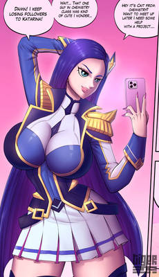 Caitlyn of League of Legends Battle Academia