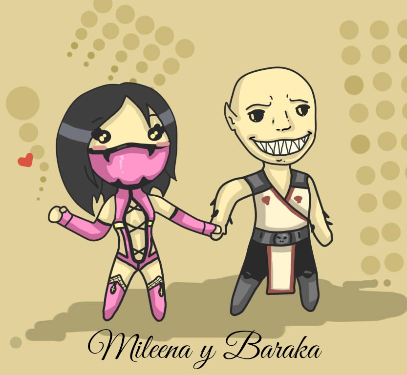 R) Mileena x Baraka by maurawilson on DeviantArt