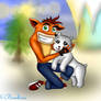 Crash y Polar :3