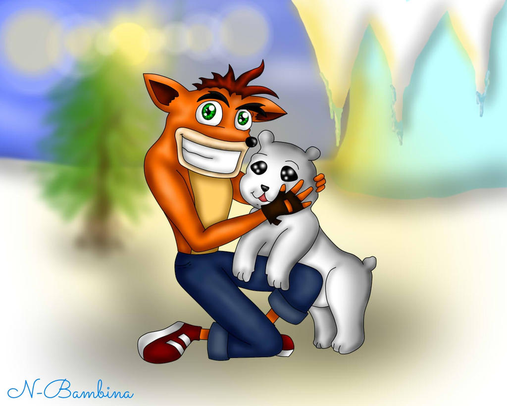 Crash y Polar :3