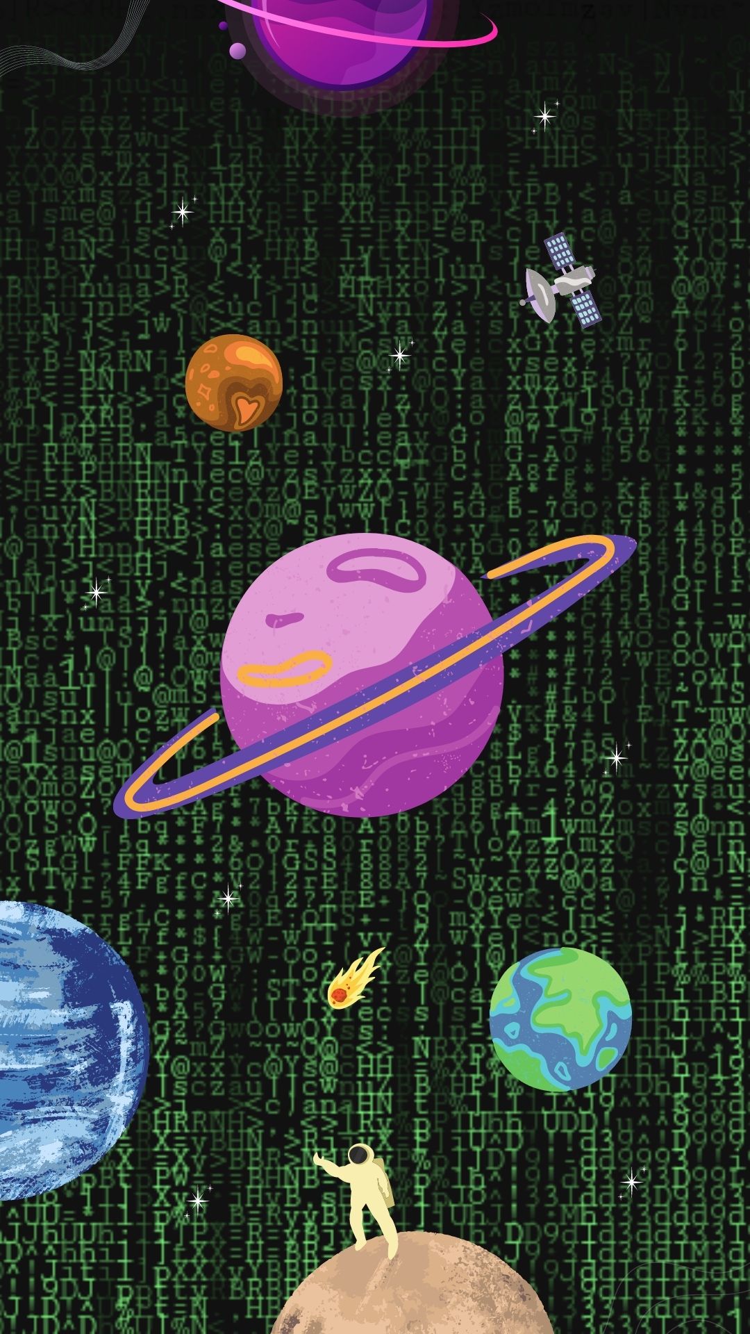 Phone Wallpaper [Matrix Space] by DeluxePup on DeviantArt