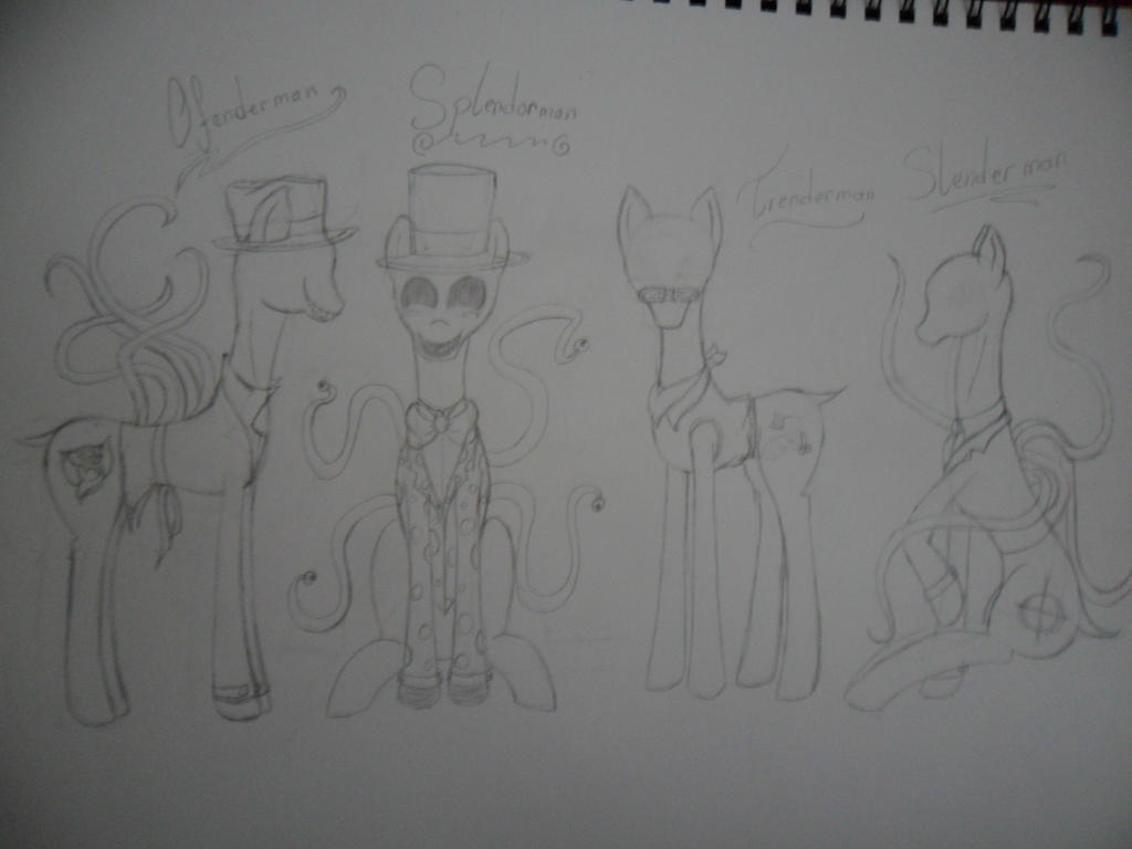 Slender Ponies Slender bro ponies~ by teacozy1 on DeviantArt