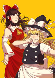 Marisa and Reimu