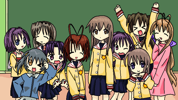 clannad lucky star style