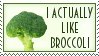 I Like Broccoli Stamp