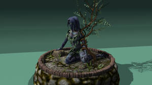 WIP new elf statue render1