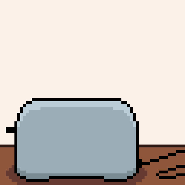 Pixelized Toaster Toaster by luckyturnip8 on DeviantArt