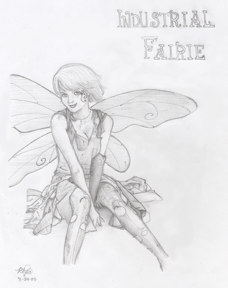 Industrial Fairie -drawing