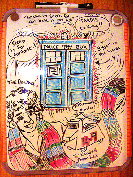 Doctor Who - whiteboard art