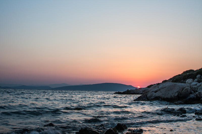 beach.Sundown