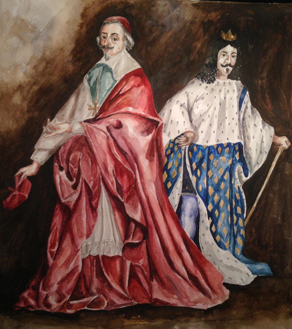 Cardinal Richelieu and Louis XIII by IvailoSabchev on DeviantArt