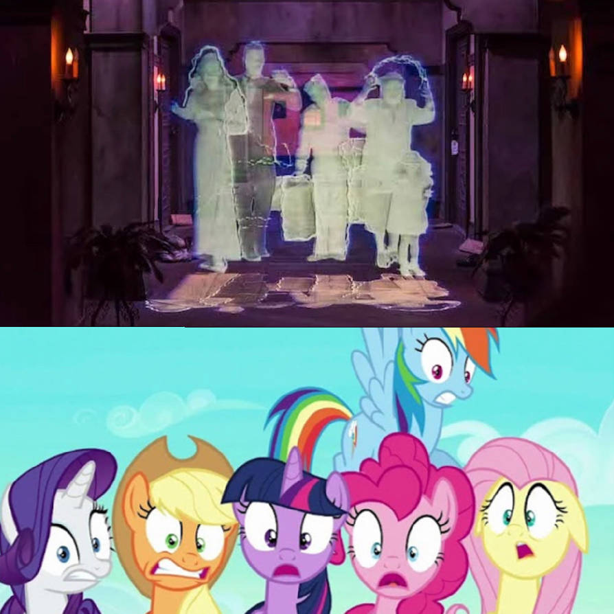 Mane six scared of 5 ghosts of the tower of terror by Bubbacheezit on ...