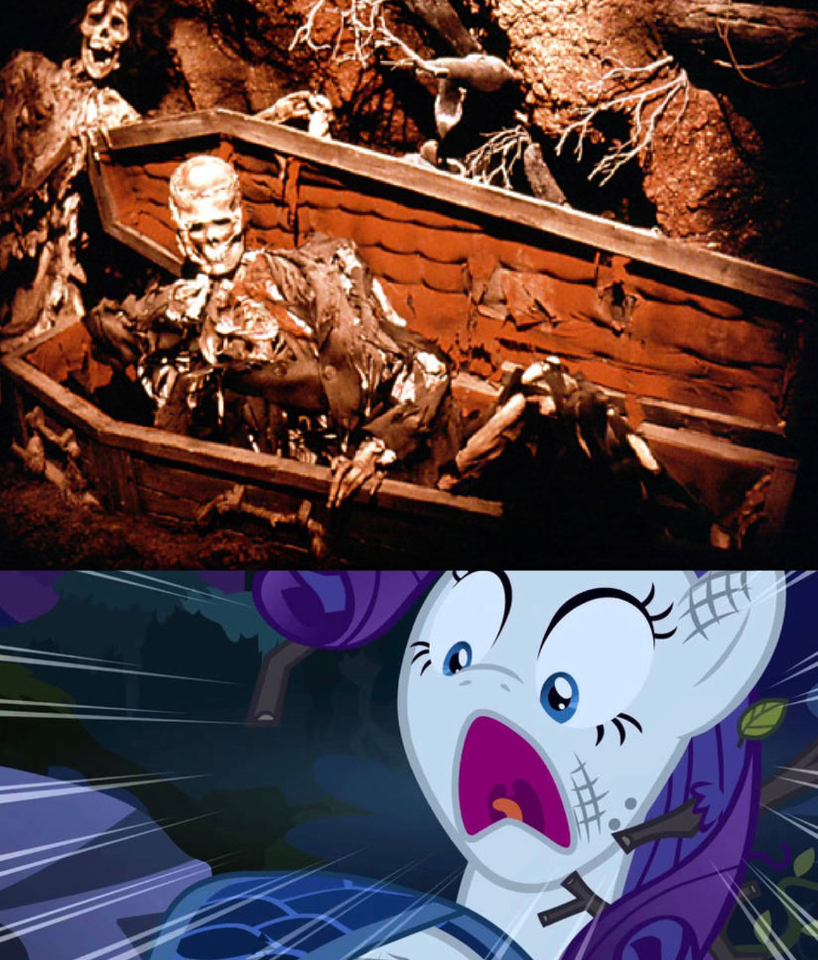 Rarity scared of skeleton corpses breaking out by Bubbacheezit on ...
