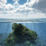Above and below water