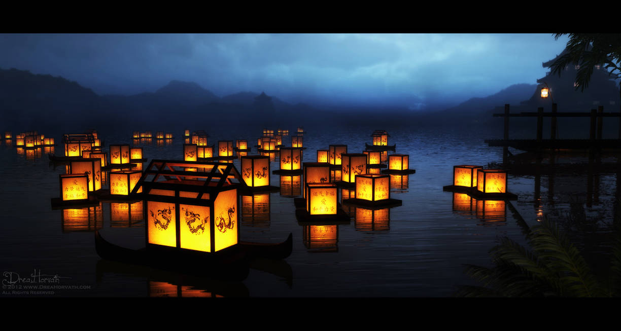 Floating Lanterns by 00AngelicDevil00