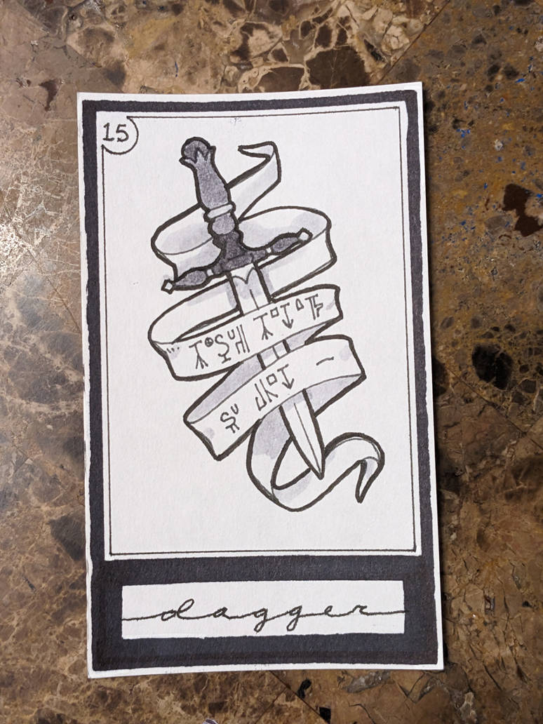 {Inktober 2023} Day Fifteen - Dagger by RaccoonAnarchy on DeviantArt