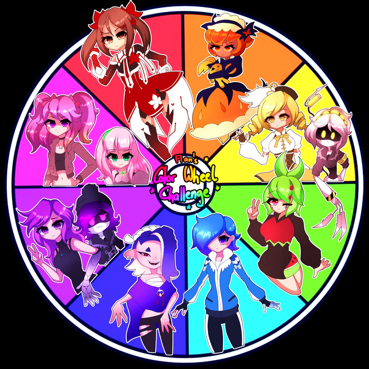 Deviantart Color Wheel Collab Color Wheel Challenge by koumakyoutan on DeviantArt