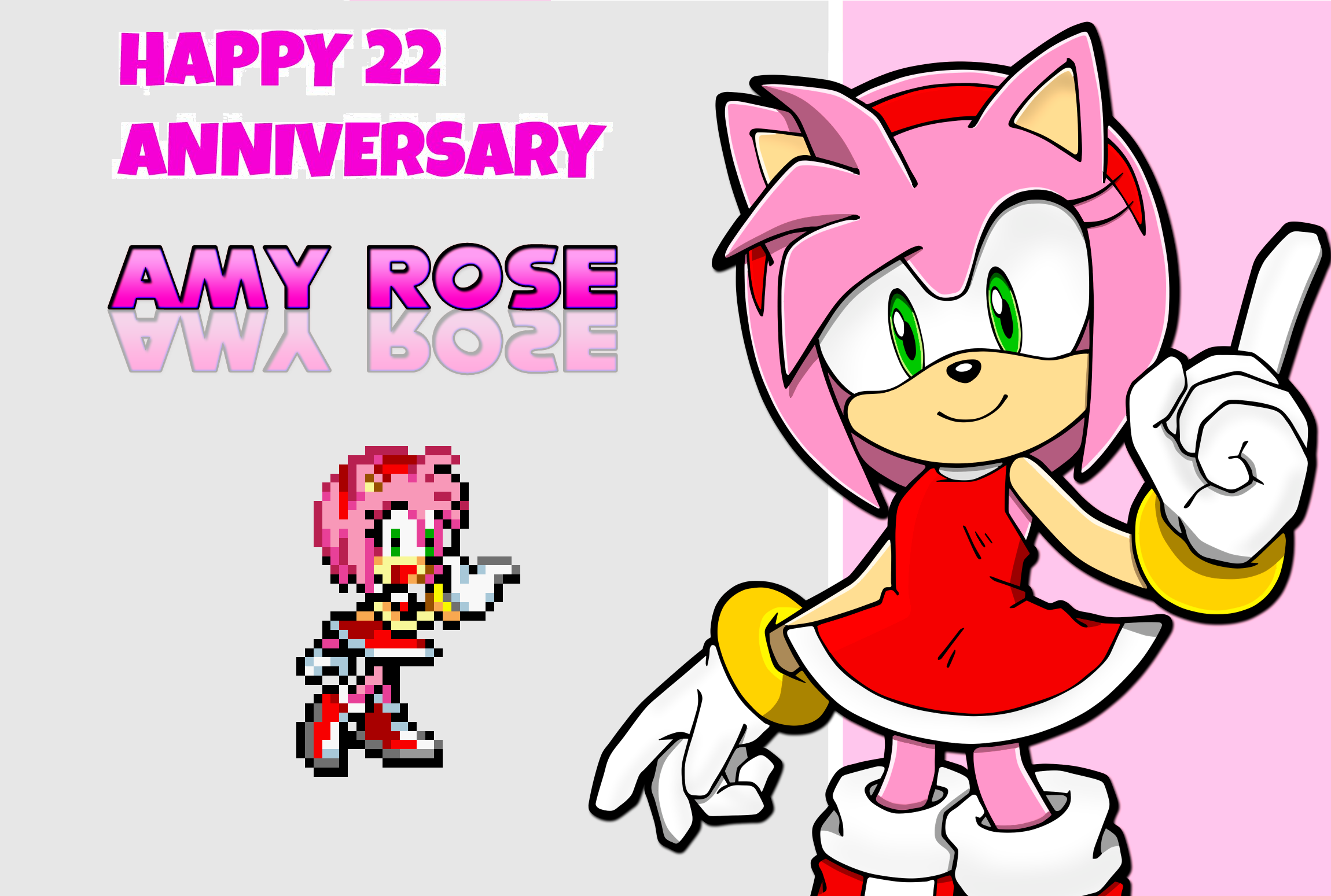 amy rose sonic  Amy rose, Amy, 29th anniversary