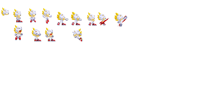 Semi-True Hyper Sonic Sprite Remaking