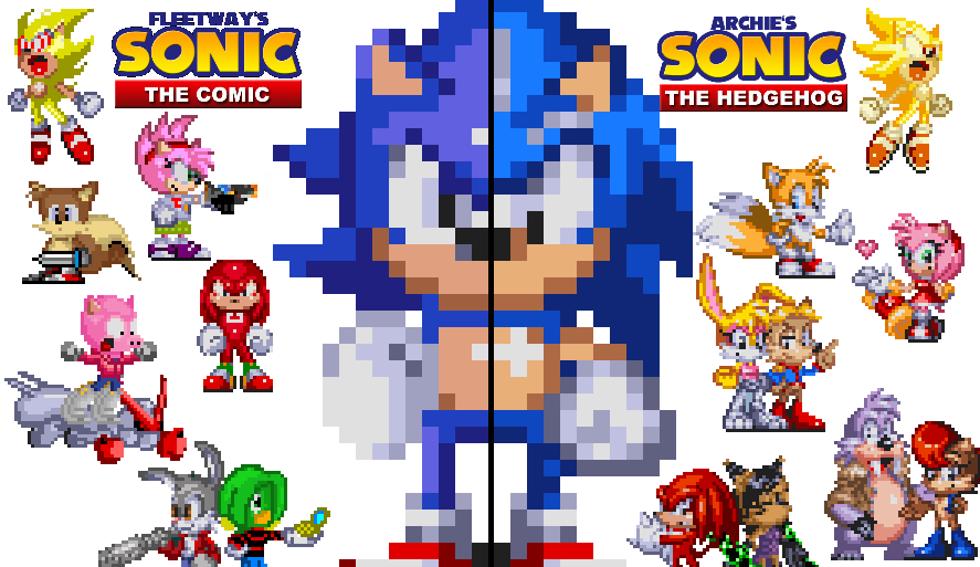 Sonic Fleetway Archie Crossover By Sonicmechaomega999 On Deviantart