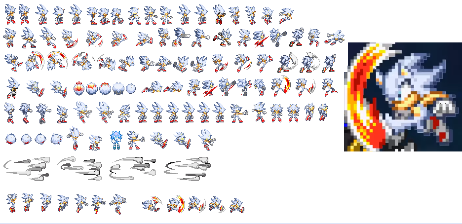 PACK DE SPRITES DO HYPER SONIC (SONIC RPG 10) 