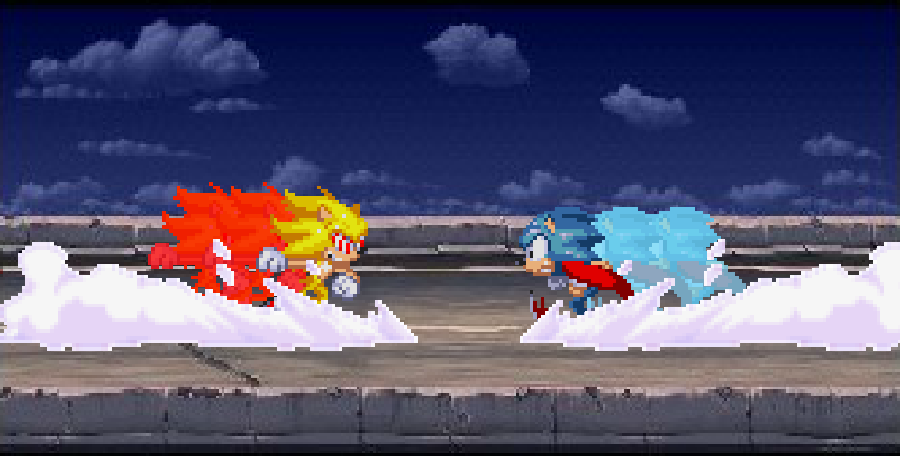 Super Sonic Vs Super Fleetway Sonic by santi2001 on DeviantArt